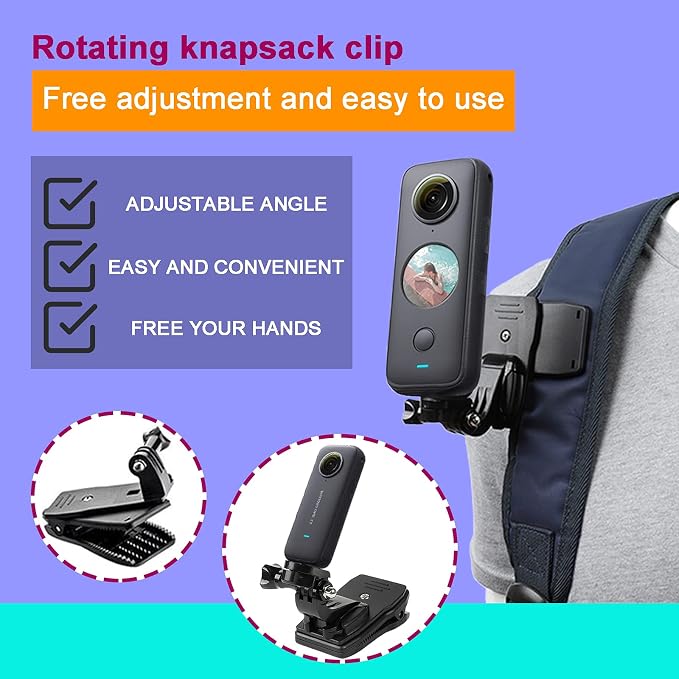 44 in 1 Action Camera Accessory Combo Kit -Compatible with Insta360 One X4,X3,X2，One R, X，for Gopro Here 10,11 - Image 2