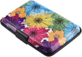 RFID Blocking Credit Card Holder for Men Women - Stylish Travel Wallet - Best protection for Bank Debit, ID, ATM, Cards against Scanning Criminals (colorful flowers) by BOHONG