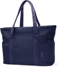 BAGSMART Crush Tote Bag for Women, 20L Puffer Work Tote with Zipper, Travel Essentials Quilted Nurse Hospital Bag by BAGSMART