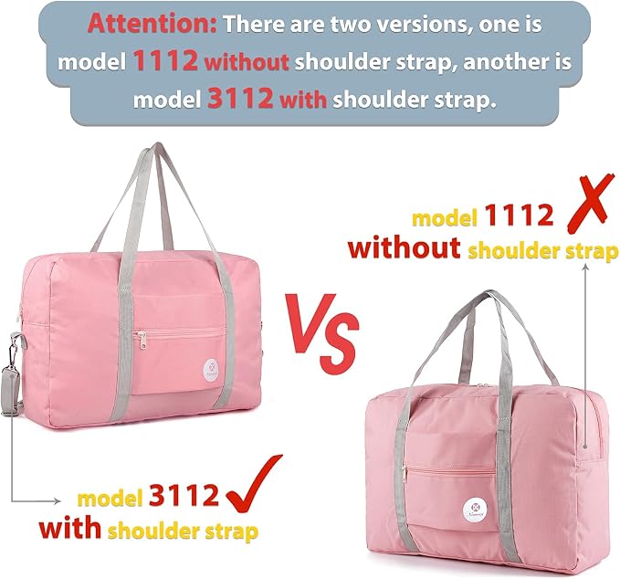For Spirit Airlines Personal Item Bag Foldable Travel Duffel Bag Tote Carry on Luggage Duffle Overnight for Women and Men - Image 4