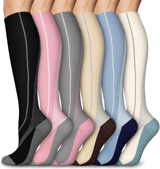 Aoliks Medical Compression Socks for Women & Men, Support Knee High Socks for Running,Nurses,Travel by Aoliks