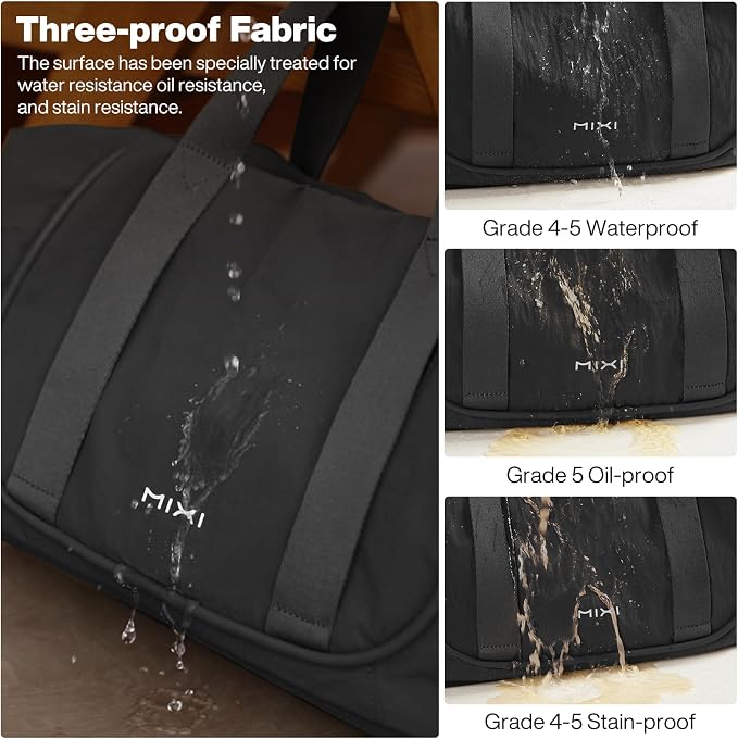 mixi Travel Tote Bag for Women Large Expandable Travel Bag Waterproof Lightweight Carry On Personal Item Handbag - Image 6