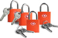 Luggage Locks TSA Approved Travel Essentials, Small Padlock with Key, TSA Locks for Luggage, Suitcase, Same Keyed Padlock for Bag, Backpack, Purse Zipper, Case, Toolbox, Outdoor Use by SpecializeinCombinationLock