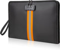 Fireproof Document Bag with Lock，15"×11" Fireproof Money Bag，with Zipper and Lock，Suitable for Tablets, A4 Documents, Cash, Mobile Phones, by XIAODUN