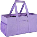 Extra Large Utility Tote Bag - Reusable Grocery Bags Foldable Heavy Duty | Large Shopping Tote 4 Pockets & Reinforced Handles, Water-Resistant Collapsible Tote for Beach, Picnic, Car Storage by XINFULLWOL