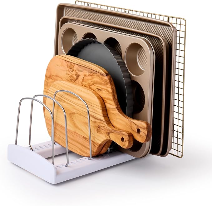 YouCopia StoreMore Bakeware Rack, Adjustable Dividers, Baking Pan Organizer by YouCopia