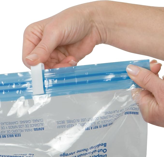 Travelon Set of 2 Compression Packing Bags, Clear, 1 Medium/1Large - Image 4