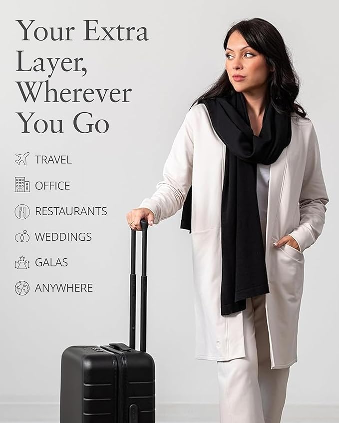 Dreamsoft Travel Scarf, Wrap and Shawl for Women, Organic Cotton - Image 2
