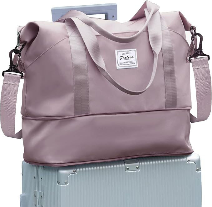 Travel Duffel Bag, Sports Tote Gym Bag, Shoulder Weekender Overnight Bag for Women by WONHOX