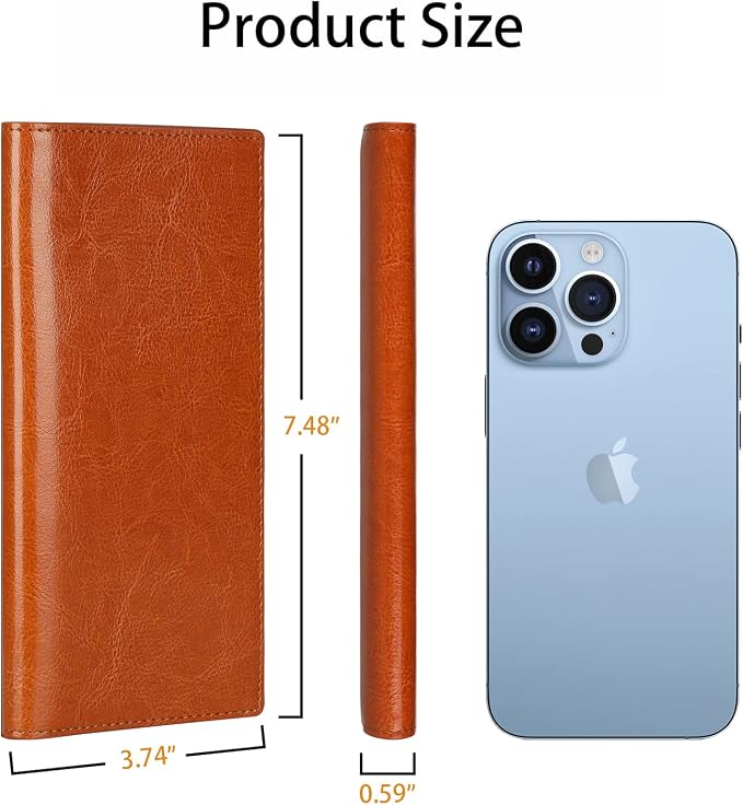 Ultra Slim Thin Leather Women Wallet RFID Blocking Credit Card Holder Bifold Long Ladies Billfold - Image 4
