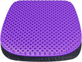 Gel Seat Cushion for Long Sitting Seat Pad For Car Office Chair Wheelchair | Cool & Breathable & Comfortable,Purple Gel Seat Cushion For Car,Chair,Car Seat Cushion Gel Seat Pad For Hip Pain by TONINT