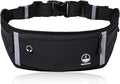 Running Belt Slim Fanny Packs Jogging Pouch Phone Holder Waist Pack - Black by Unknown