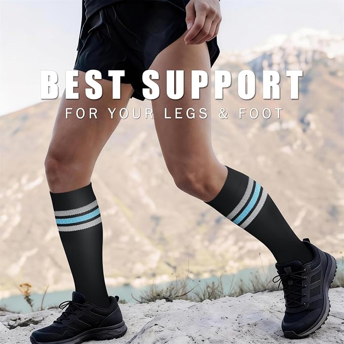 Copper Compression Socks for Women & Men (6 pairs) - Best Support for Nurses, Running, Hiking, Recovery - Image 4