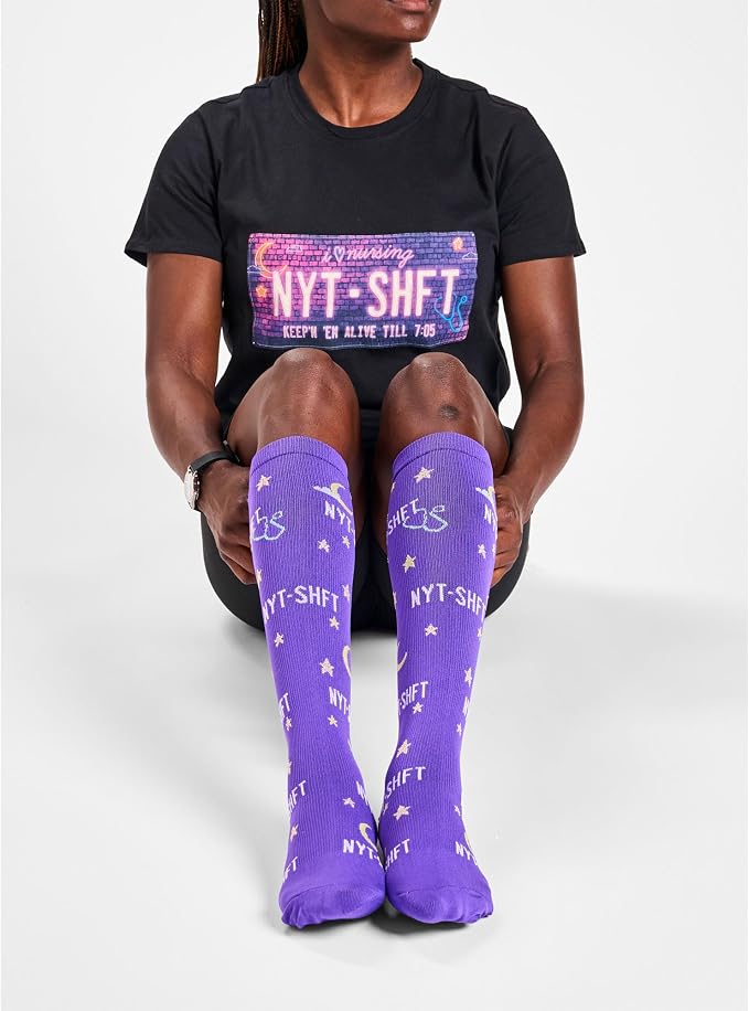 Nurse Mates Women's Calf Socks | 12-14 mmHg Compression | Superior Support & Comfort | 1 Pair - Image 3