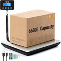 TIPRE Shipping Scale 660lbs for Packages,Heavy Duty Digital Postal Express Scale,1 oz High Accuracy with Charging Cable & Batteries,Extra Large Stainless Steel for Small Business,Warehouse,Home by TIPRE