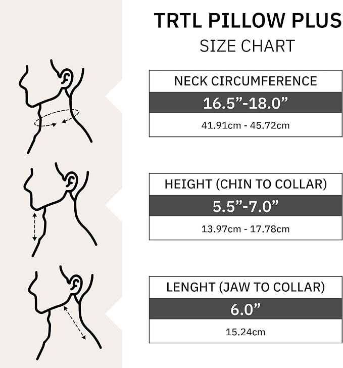 Trtl Pillow Plus - Airplane Neck Pillow for Traveling - Height-Adjustable, Breathable Travel Pillow for Head and Neck Support While on Planes, Cars, and Trains - Machine Washable - Image 9