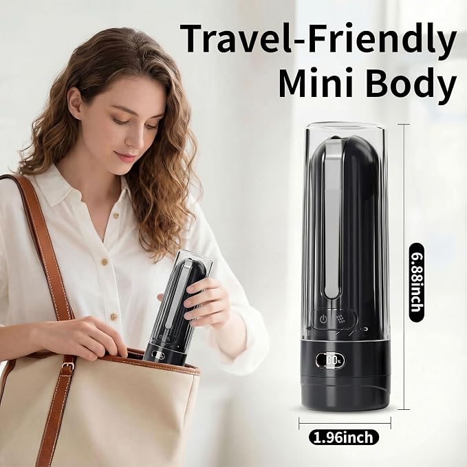 Portable Bidet for Travel,Personal Hygiene Sprayer Bottle for Women Men | Mobile Bidet Portable for Toilet,Electric Handheld High-Pressure Foldable USB-C Battery-Powered - Image 3