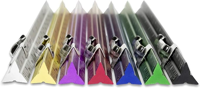 Alumicolor Aluminum Engineer Pocket Scale With Clip, 6IN, Black - Image 5