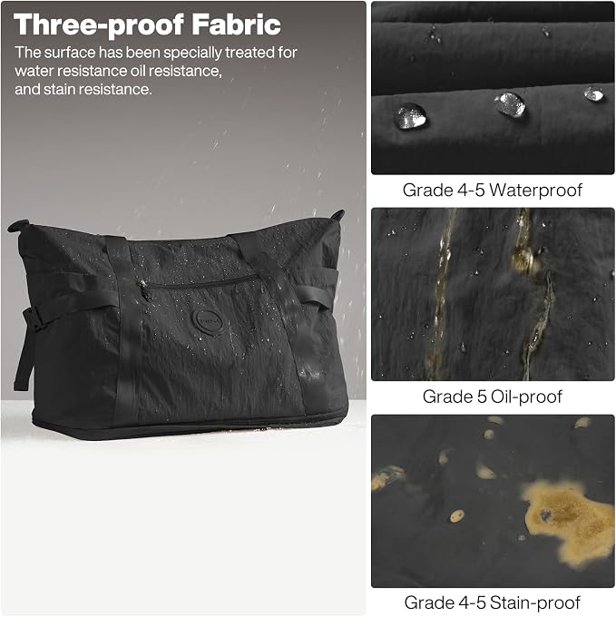 mixi Travel Tote Bag for Women Large Expandable Travel Bag Waterproof Lightweight Carry On Personal Item Handbag - Image 6