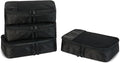 Amazon Essentials 4-Piece Space-Saving Packing Cubes Travel Accessories Set, Luggage Organizer with Double Zipper, Mesh Top, Small, Black (Previously Amazon Basics) by AmazonEssentials