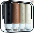 Gemice Travel Bottles for Toiletries, Tsa Approved Travel 3oz Size Containers with Clear Bag, BPA Free Leak Proof Travel Tubs Refillable Liquid Travel Accessories for Cometic Shampoo Lotion (4 Pack) by GemiceBeautyTools
