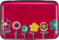 Credit Card Holder, Metal Card Wallet RFID Blocking Mini Slim Aluminum Business Hard Card Case for Women Men (Painting Flowers) by Kaabao
