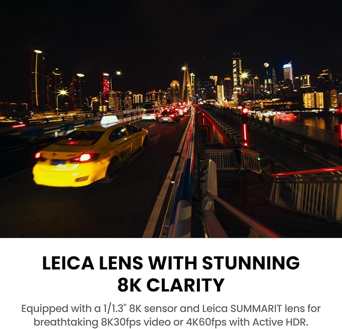 Insta360 Ace Pro 2 Arctic White Limited Edition Flash Print Bundle - 8K Waterproof Action Camera Co-Engineered with Leica, 1/1.3" Sensor, Leading Low Light, Xplorer Grip Pro Kit for Street Photography - Image 5