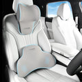 Coverado Lumbar Support and Headrest Pillow for Car, Memory Foam Ergonomic Head Neck Support Pillow for Driving Seat, Back Support and Pain Relief, Seat Cushion for Car, Driver, Office by COVERADOAUTO