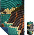 Camping Blanket,Puffy Printed Camp Blankets Lightweight Packable for Outdoor Camping,Traveling, Stadium, Hiking, Picnics by hotkoko