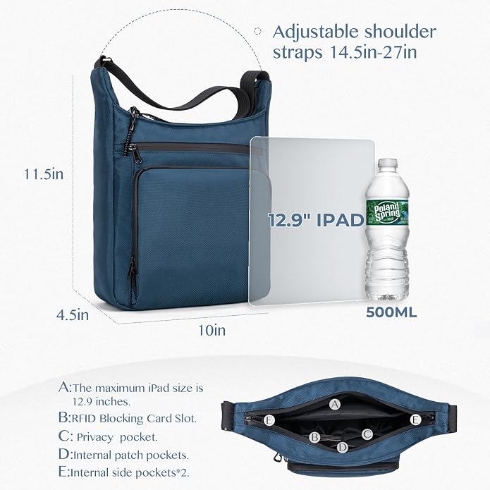 Sling Backpack Anti theft Crossbody Shoulder Bag for Men and Women Travel Work - Image 4