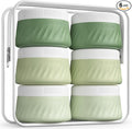Quatish 6 Pack Travel Size Containers for Toiletries, 3oz, Evergreen | Leakproof, TSA Approved Silicone Jars, Easy to Clean, Portable Travel Essentials for Lotion Cosmetics Medicines and Jewelry by Quatish
