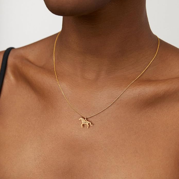 Gold Necklace for Women, Dainty Charm Pendant Necklace Jewelry Gift | 14K Gold Plated, Cute, Delicate, Adults, Non Tarnish, Hypoallergenic, Accessories - Image 3