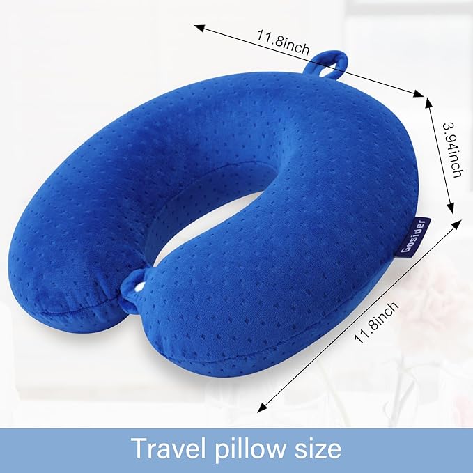 Neck Pillow for Travel Pillow Memory Foam U Shape Comfortable Travel Neck Pillow Head Neck Support Airplane Pillow for Traveling, Car, Home, Office, Travel Neck Flight Pillow - Image 3