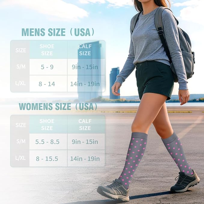Copper Compression Socks for Women & Men (6 pairs) - Best Support for Nurses, Running, Hiking, Recovery - Image 6
