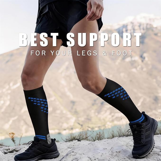 Copper Compression Socks for Women & Men (6 pairs) - Best Support for Nurses, Running, Hiking, Recovery - Image 4