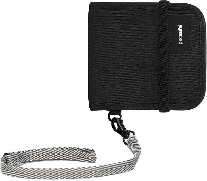 Pacsafe Rfidsafe V100 Anti-theft Blocking Bi-Fold Wallet, Black by Pacsafe