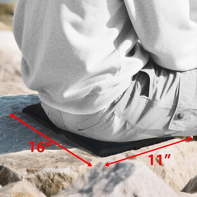 SABADO Portable Small Stadium Seats Cushions,Bleacher Gel Seat Pad,Foldable Travel Seat Cushion for Sport Game Open-air Concert Camping Hiking Hard Surfaces Reduce Discomfort - Image 2
