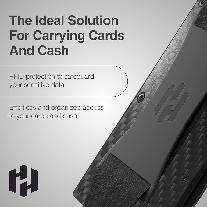 Wallet for Men - Slim RFID Blocking Metal Wallet with Cash Strap, Minimalist Front Pocket Credit Card Holder, Small Mens Wallet | Reinvented Design - Image 6