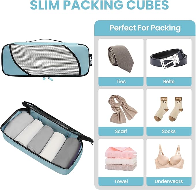 BAGAIL 6 Set Packing Cubes,Travel Luggage Packing Organizers - Image 5
