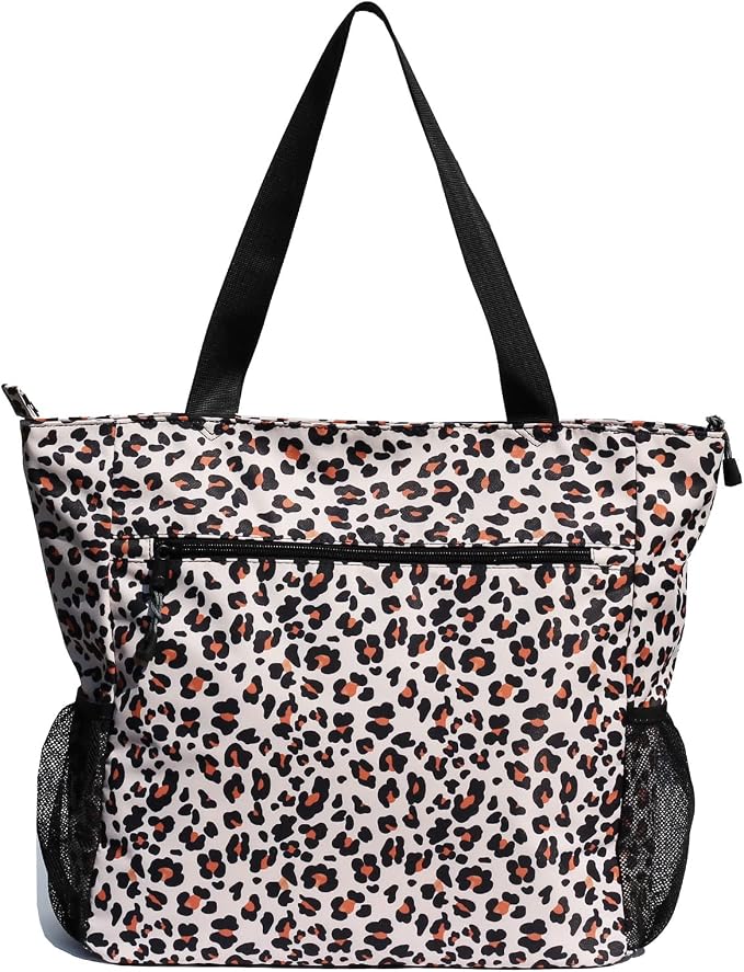 ESVAN Original Floral Water Resistant Large Tote Bag Shoulder Bag for Gym Beach Travel Daily Bags Upgraded - Image 8