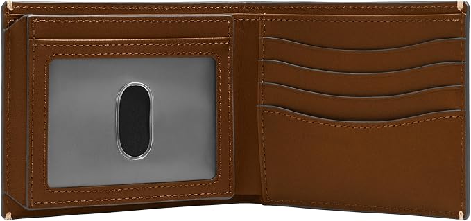 Fossil Men's Wallet, Westover Leather Bifold Flip ID Wallet for Men, Brown - Image 2