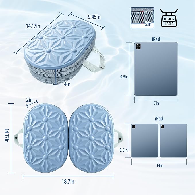 Cooling Gel Enhanced Memory Foam Seat Cushion, Desk Chair Seat Cushion, Office Chair Cushions, Foldable Portable, Back Sciatica Coccyx Tailbone Pain Relief, Driving Car Airplane Wheelchair Bleachers - Image 2