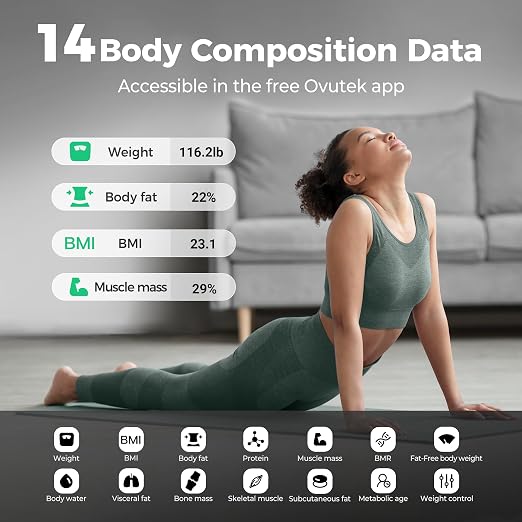 Smart Scale for Body Weight Digital Bathroom Scale with BMI Body Fat | Accurate Body Composition Muscle Mass Scale for Home Families, Athletes, Men, Women Weight Loss Tracking Compact Size 400lb - Image 2