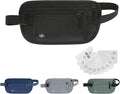Money Belt for Travel, RFID Blocking, Hidden Money Belt, Passport Holder for Travel (Black) by Unknown