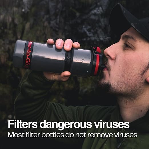 Water-to-Go Active Water Filter Bottle, 25oz/75cl | International Travel, Portable Purification, Eco-Friendly Bioplastic, New Leak-Proof Lid, Filters Viruses Most Bottles Miss - Image 4