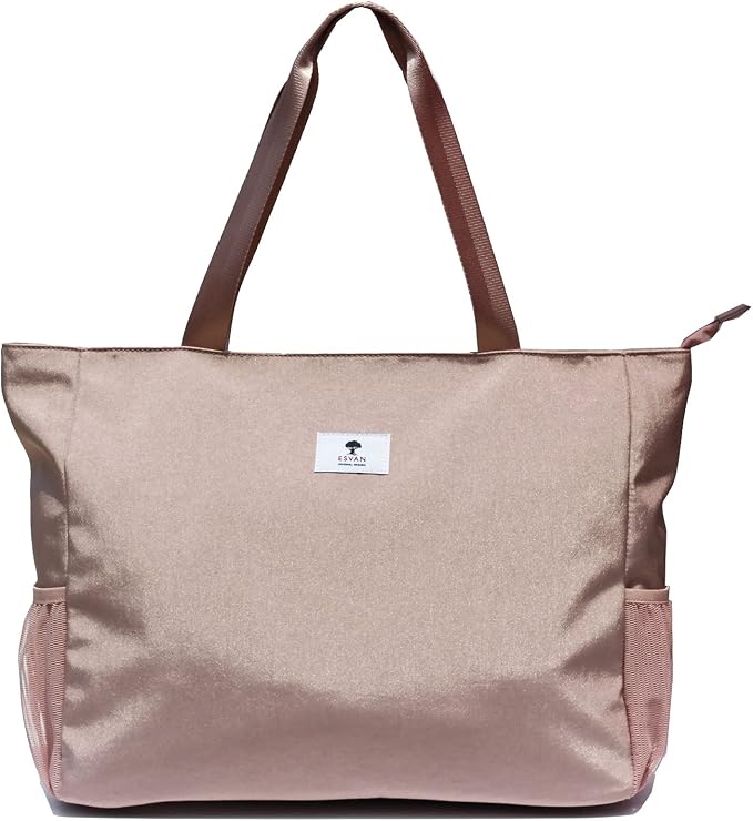 ESVAN LARGE BEACH BAG Water Resistant Lightweight 20 inch Women Oversize Tote Bag for Gym Beach Travel Pool Yoga Nurse - Image 6