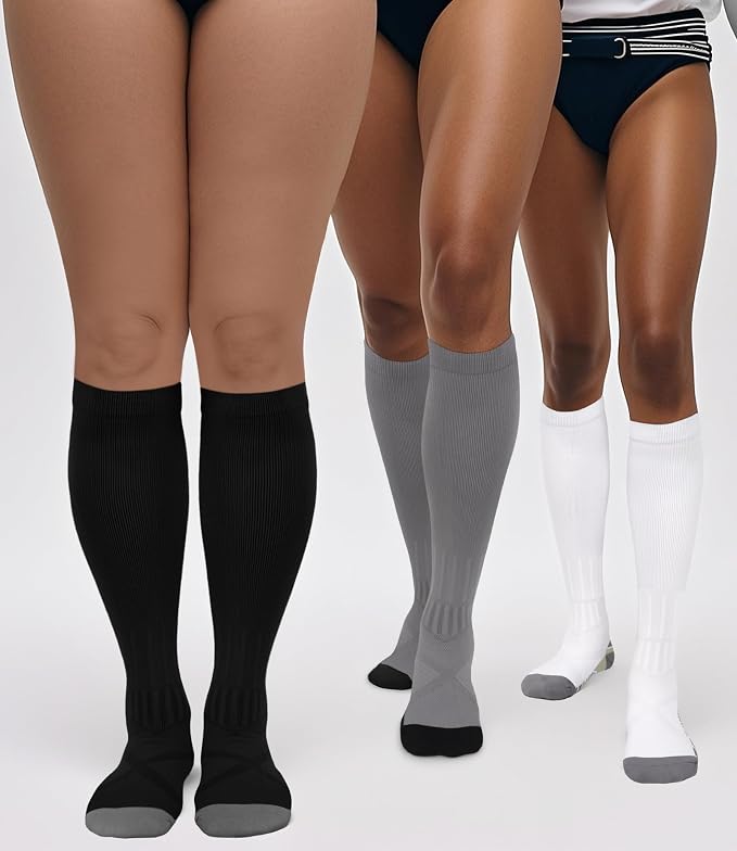 FuelMeFoot 3 Pack Copper Compression Socks - Compression Socks Women & Men Circulation - Best for Medical,Running,Athletic - Image 3