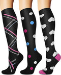 Sooverki Compression Socks for Women and Men Circulation (3/4 Pairs) is Best Support for Running Athletic Cycling Hiking by Sooverki