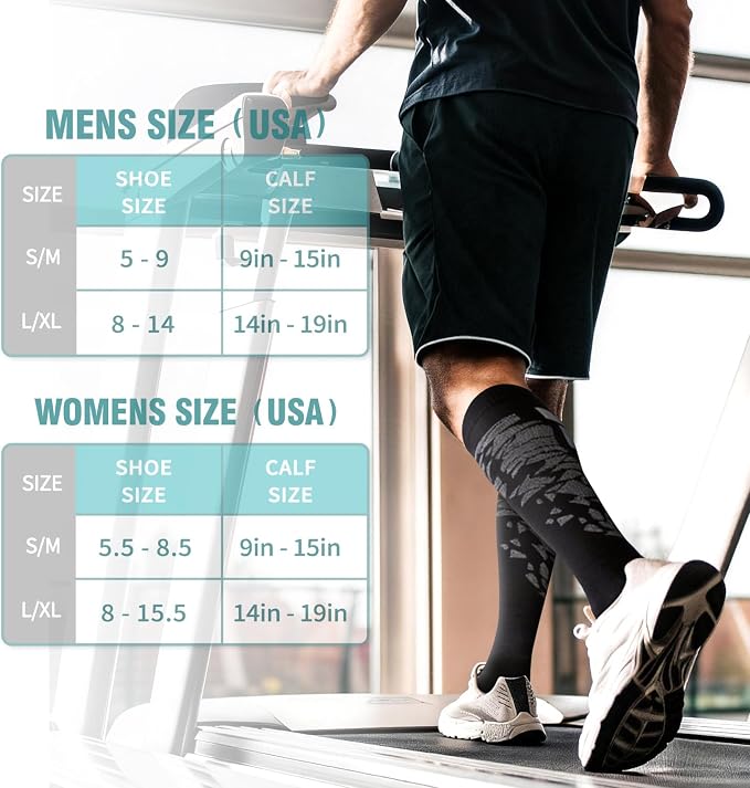 Copper Compression Socks for Women & Men (6 pairs) - Best Support for Nurses, Running, Hiking, Recovery - Image 6