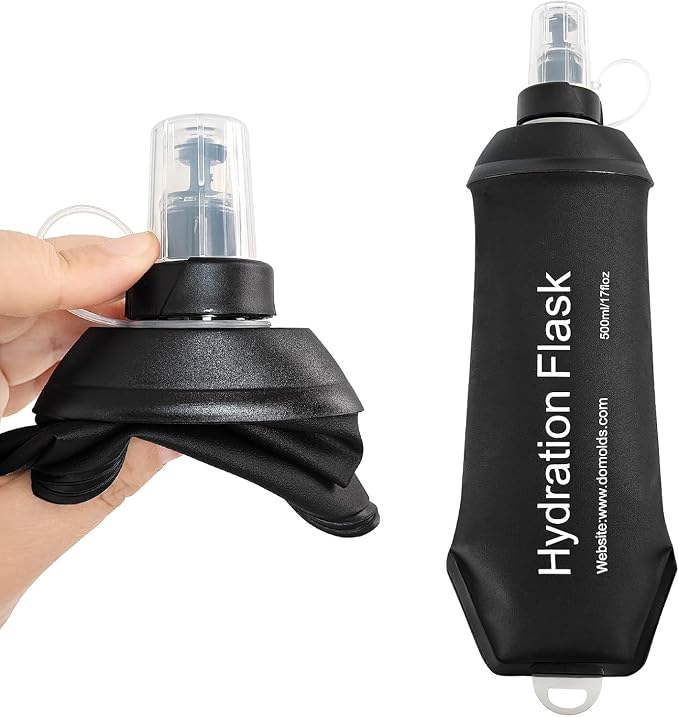 AXEN Soft Flask TPU Foldable Running Hydration Flask, Soft Collapsible Water Bottle for Hydration Pack Cycling Marathon Running Hiking - Image 7